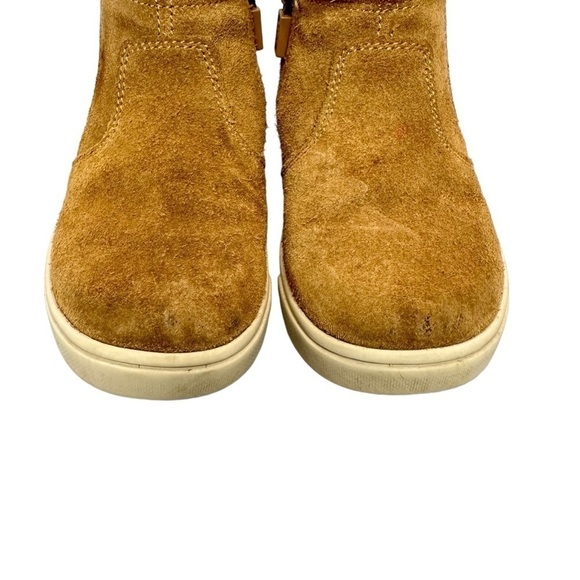 Ugg Kids Hamden II Suede Boots Side Zip Beige Toddler Girls Size 11 - Picture 9 of 15